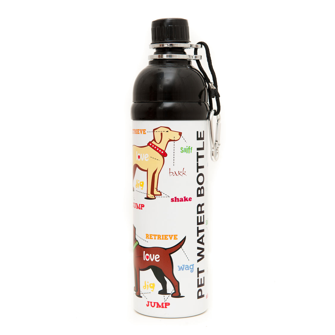 Recipient de apa Long Paws 750ml ( mai multe culori)