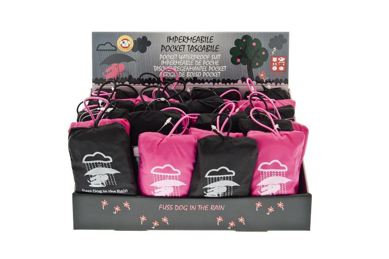 Ferribiella Pelerina de ploaie Pocket Neagra