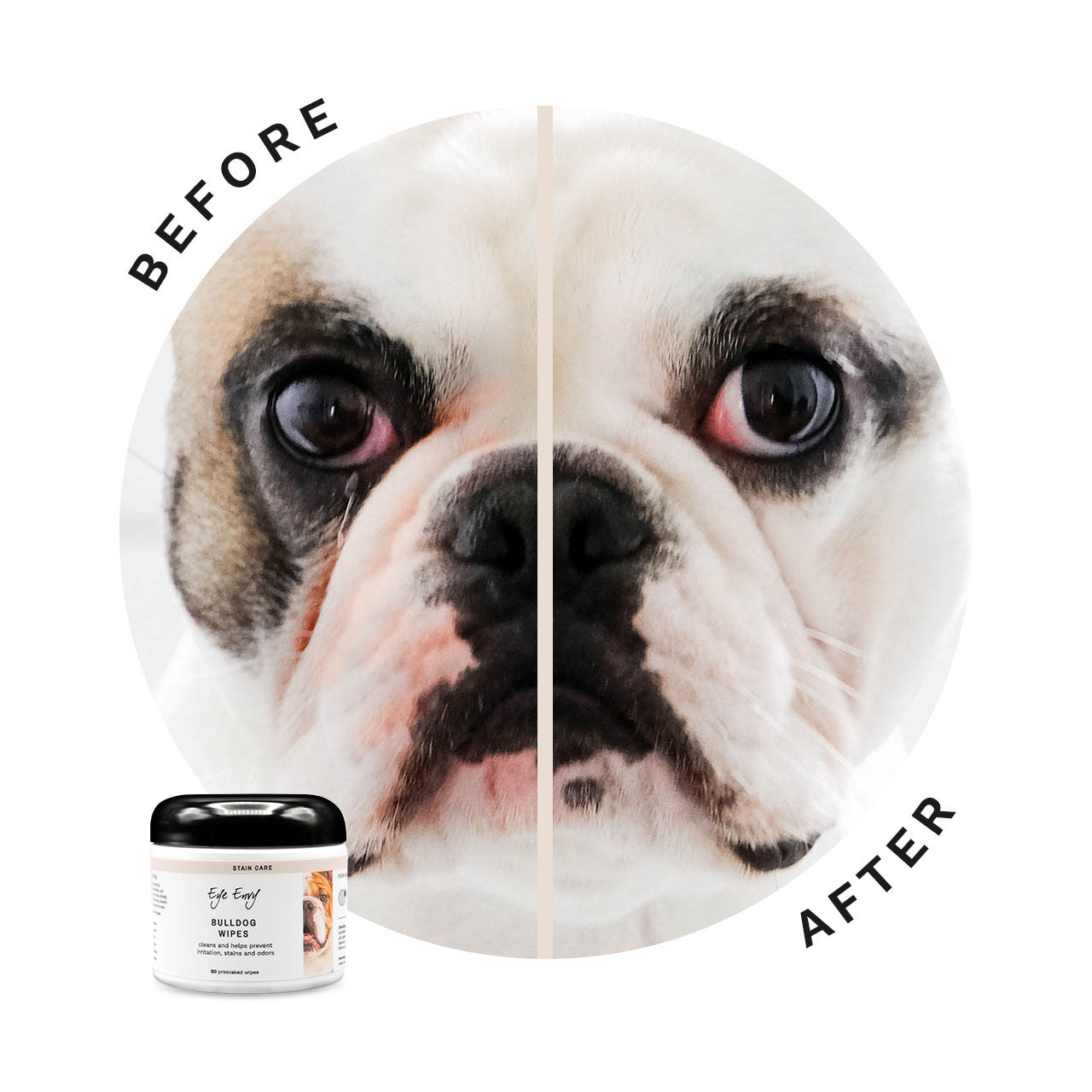 Eye Envy Kit Solutie de indepartarea petelor lacrimale la Bulldog