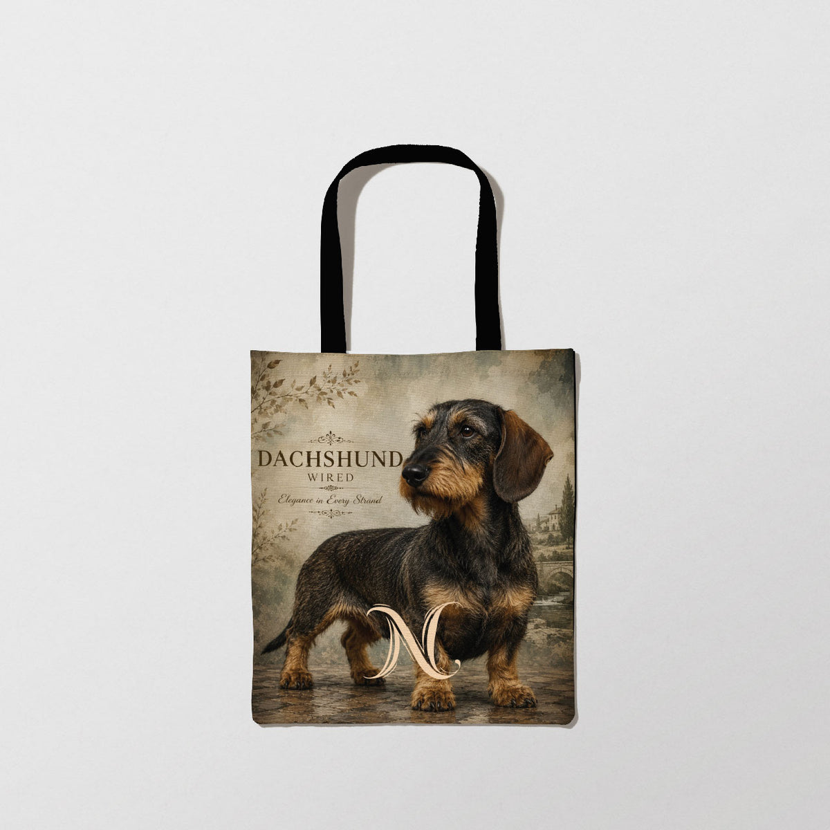 Liz’N Bibi Sacoșă full print Wire Dachshund