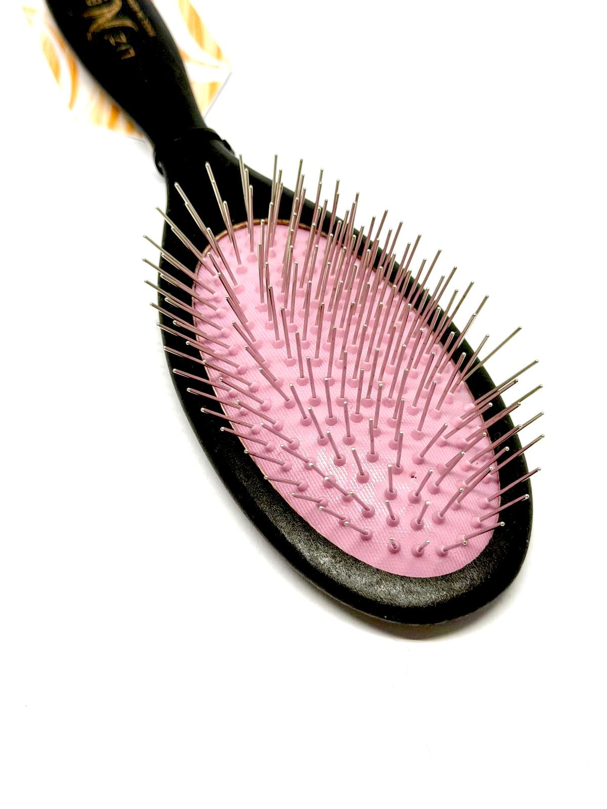 LIZ'N BIBI Perie pentru Caini  Pin Ovala Mov Soft - lemn Negru