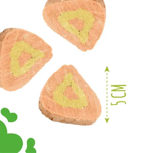 MAVSY Recompense pentru Caini, Parfe din carne de iepure pe  Pat de Spanac cu Sos Cremos, 50 g