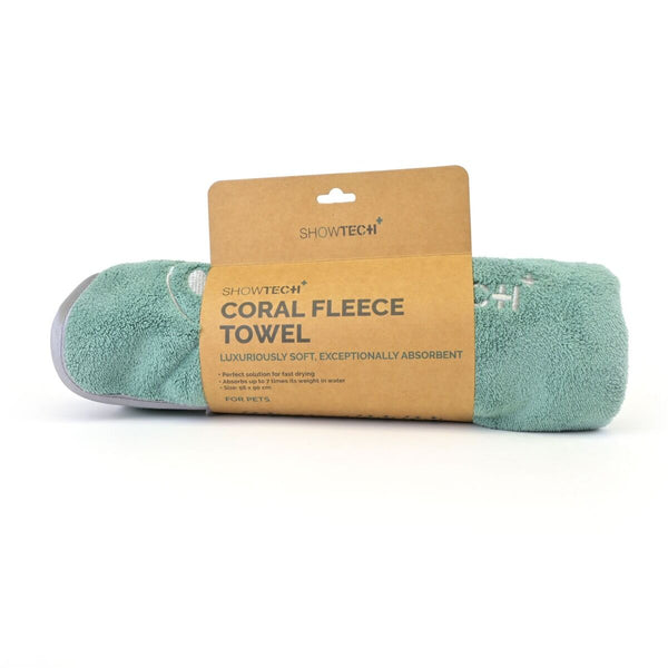 Show Tech prosop Coral Fleece Desert Sage 56x90cm