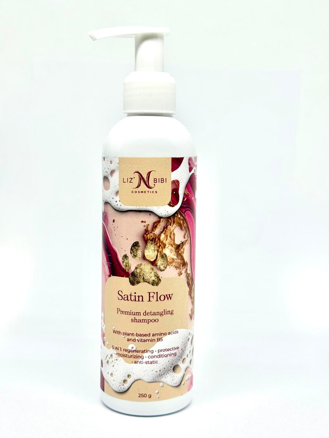 Liz'N Bibi Satin Flow Sampon premium pentru descalcire si luciu 250ml