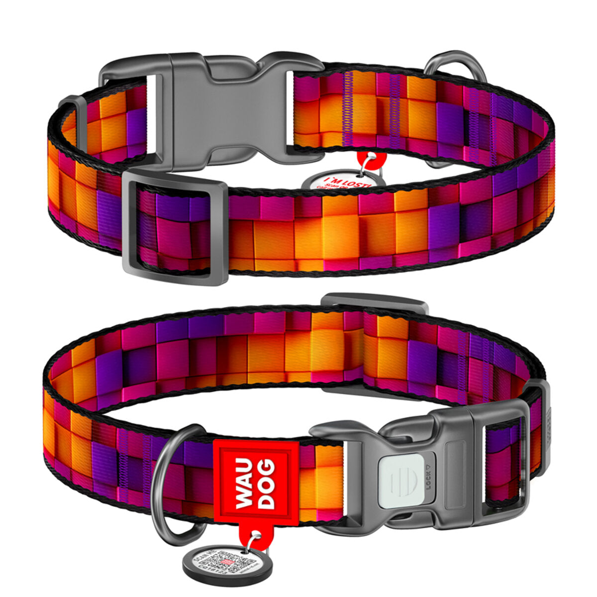 Waudog Zgarda nylon 3D Cubes