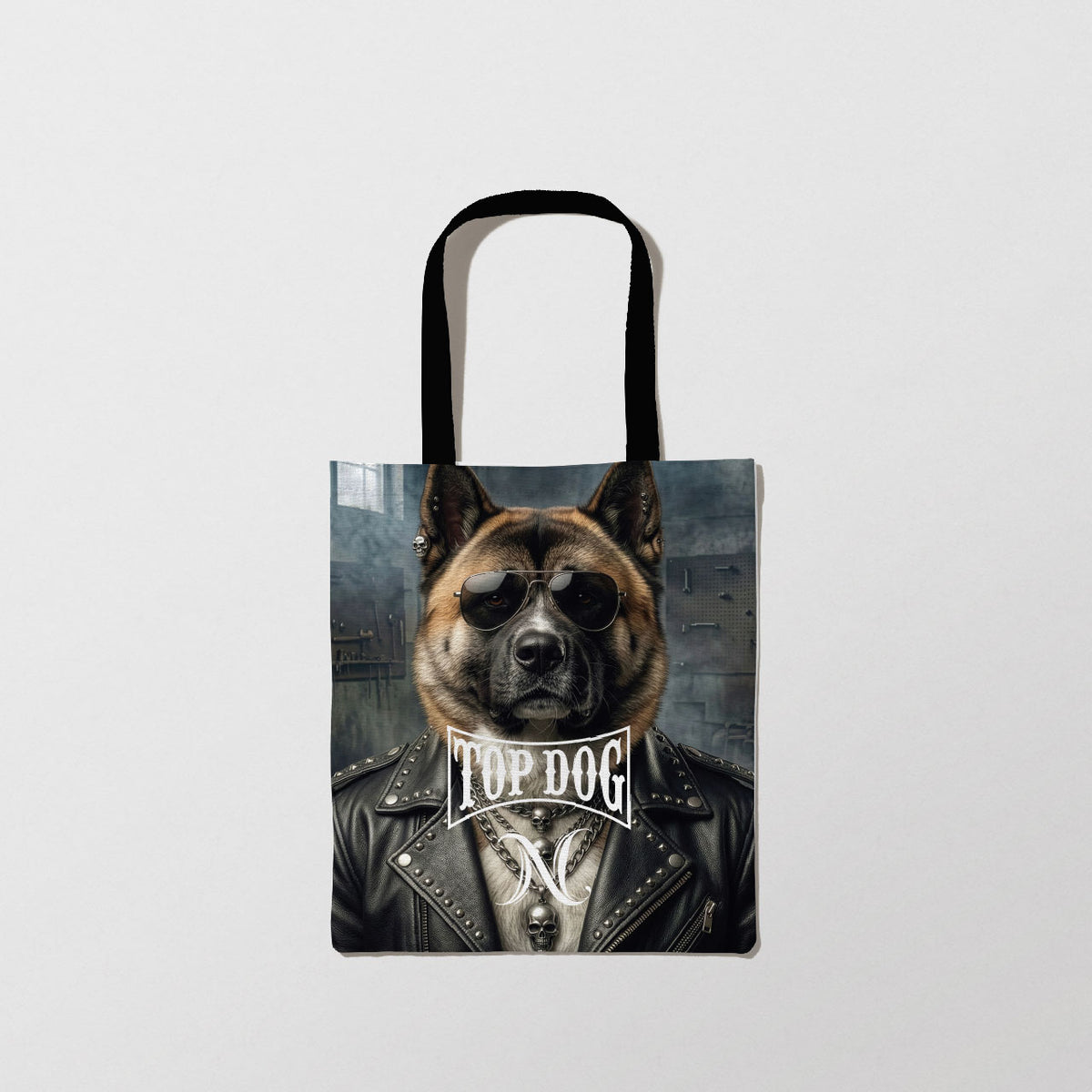 Liz’N Bibi Sacoșă full print Top Dog American Akita