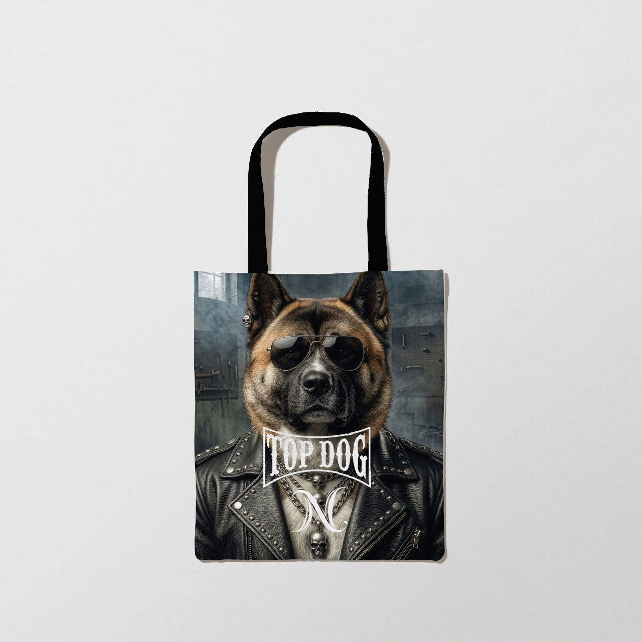 Liz’N Bibi Sacoșă full print Top Dog American Akita