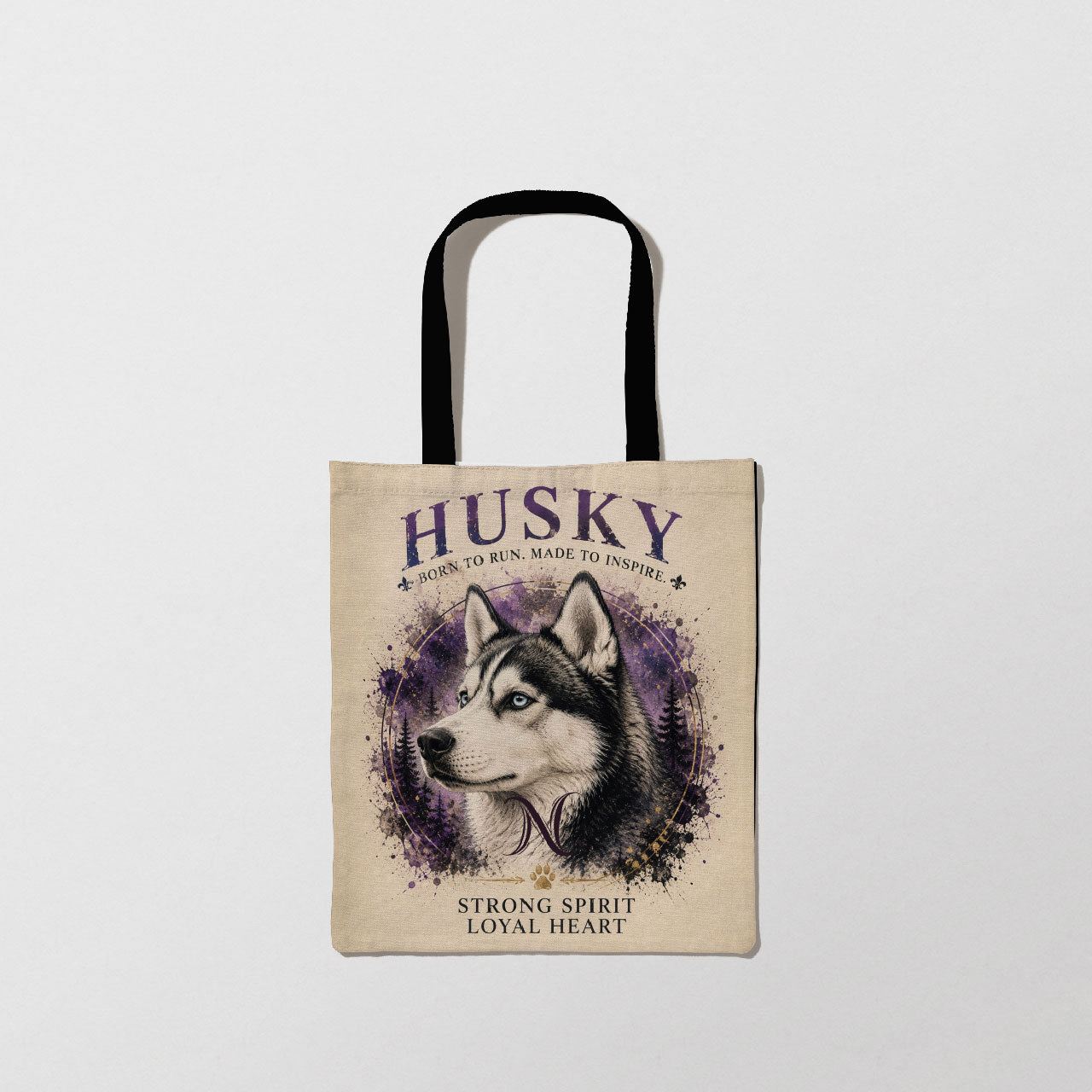 Liz’N Bibi Sacoșă full print Siberian Husky