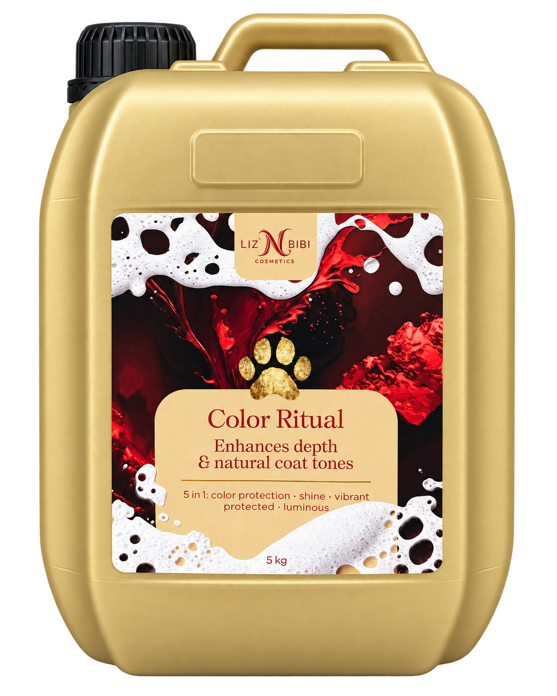 Liz'N Bibi Color Ritual sampon pentru blana alba si intensificarea culorii 5L - miros Mango