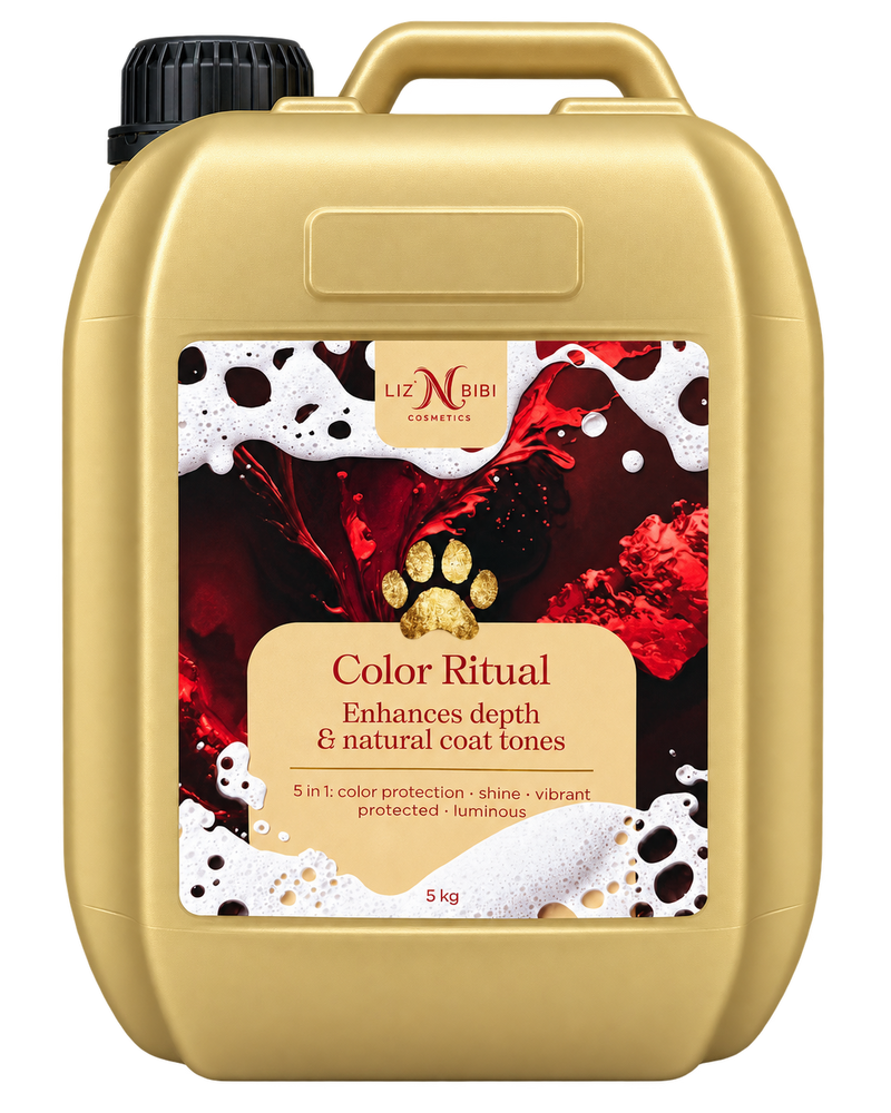 Liz'N Bibi Color Ritual sampon pentru blana alba si intensificarea culorii 5L - miros Mango