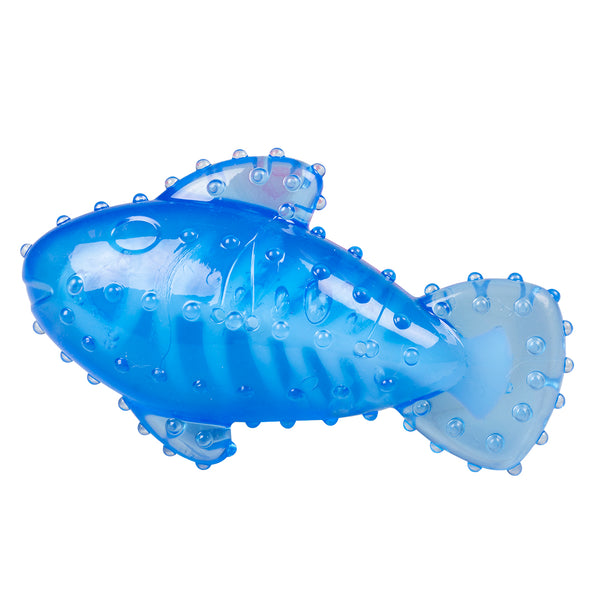 Jucarie cauciuc Chew n Play peste albastru 16.7x9.9x6 cm