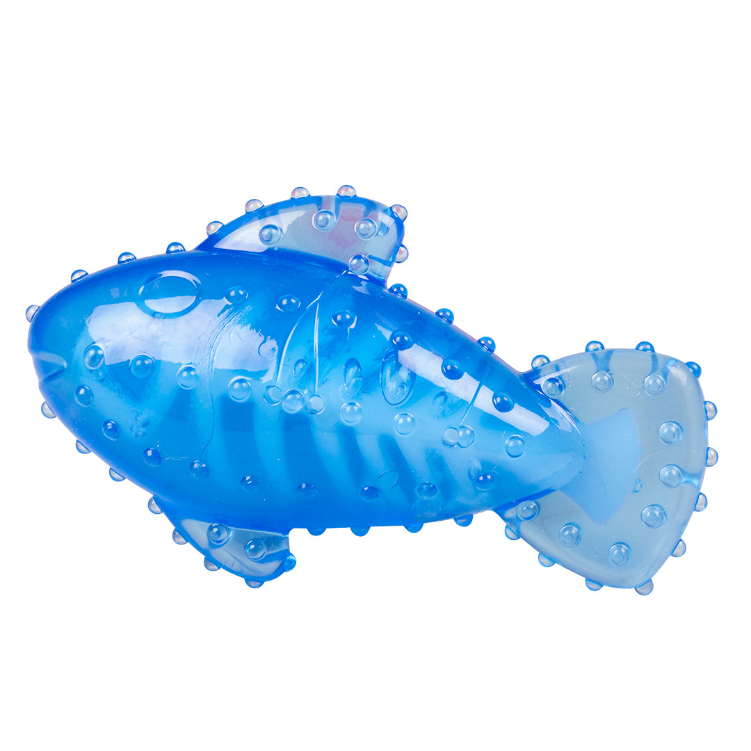Jucarie cauciuc Chew n Play peste albastru 16.7x9.9x6 cm