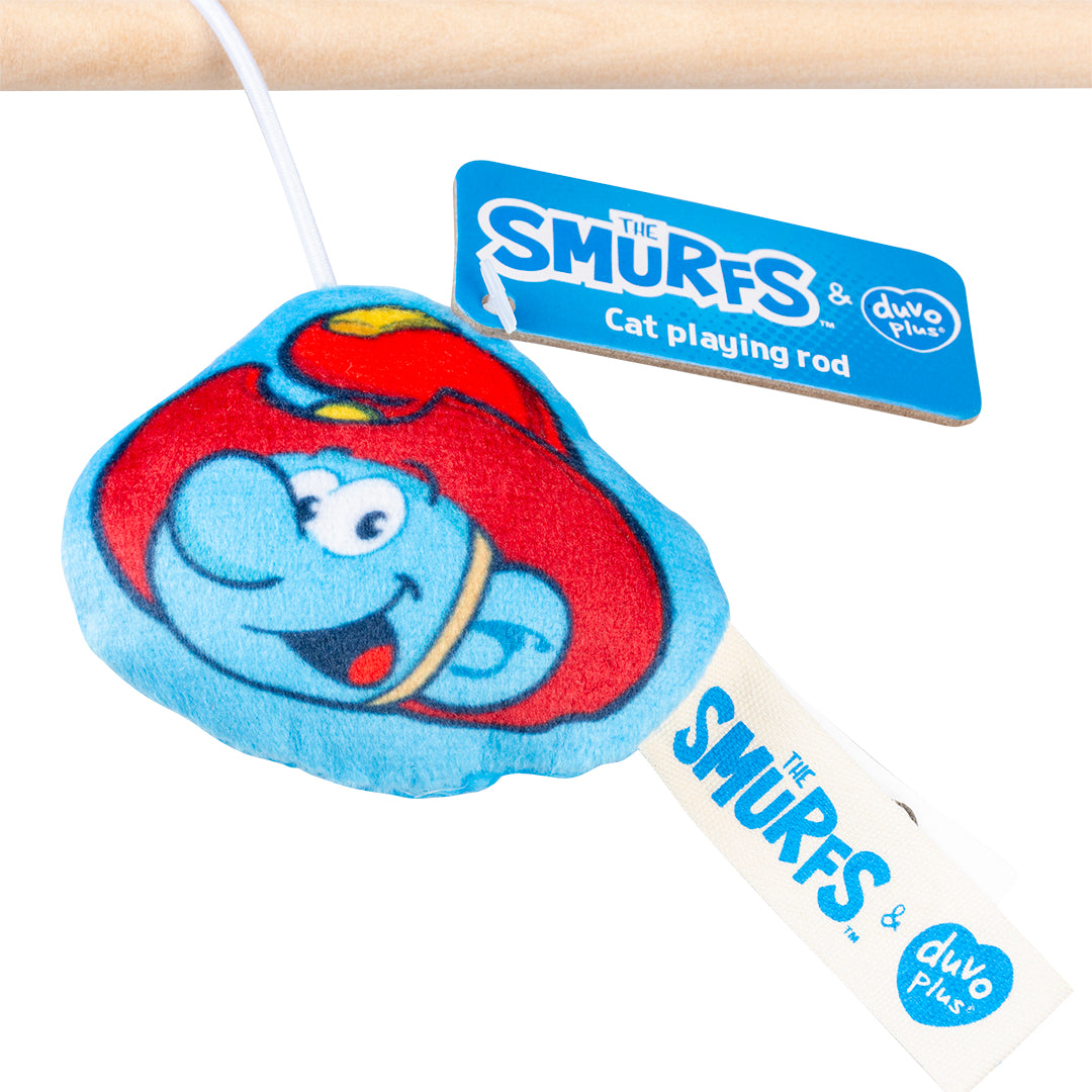 Jucarie pisici undita Smurfs cu magnet
