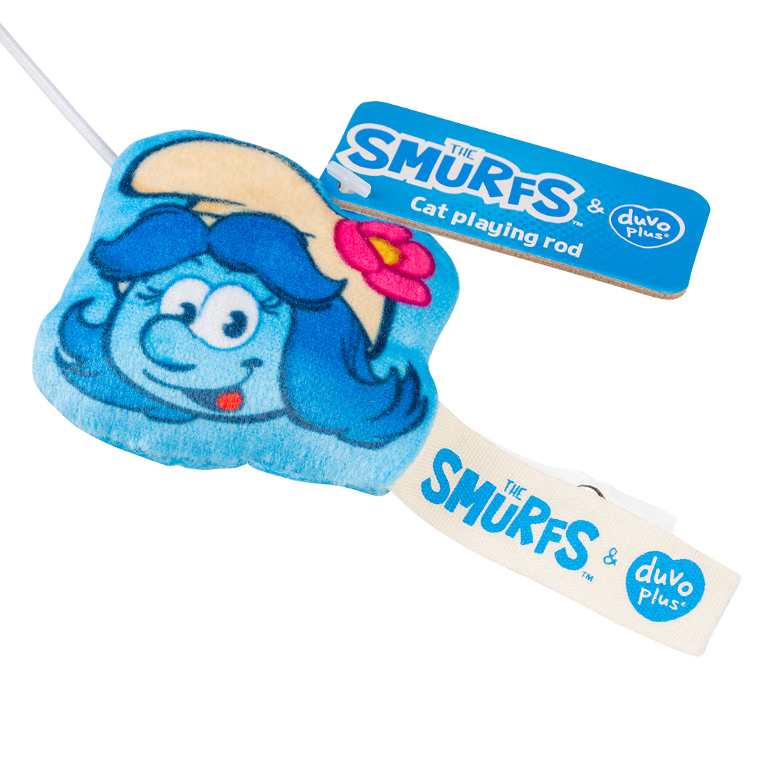 Jucarie pisici undita Smurfs cu magnet