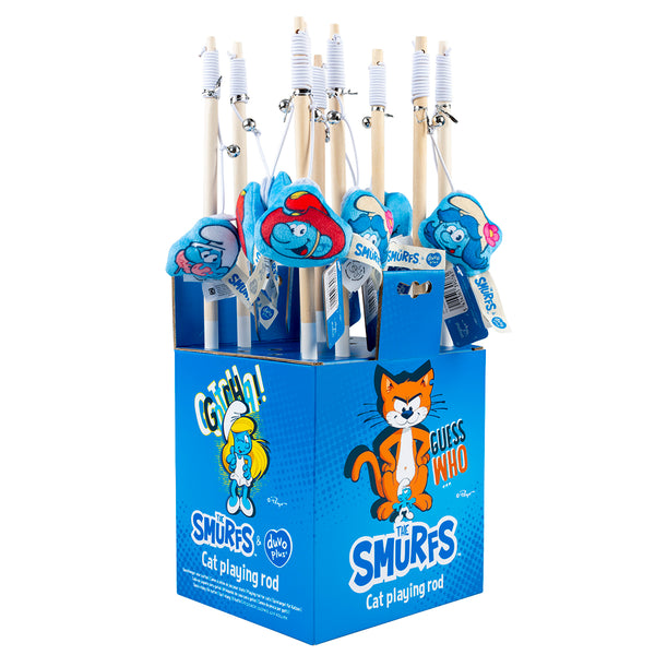 Jucarie pisici undita Smurfs cu magnet