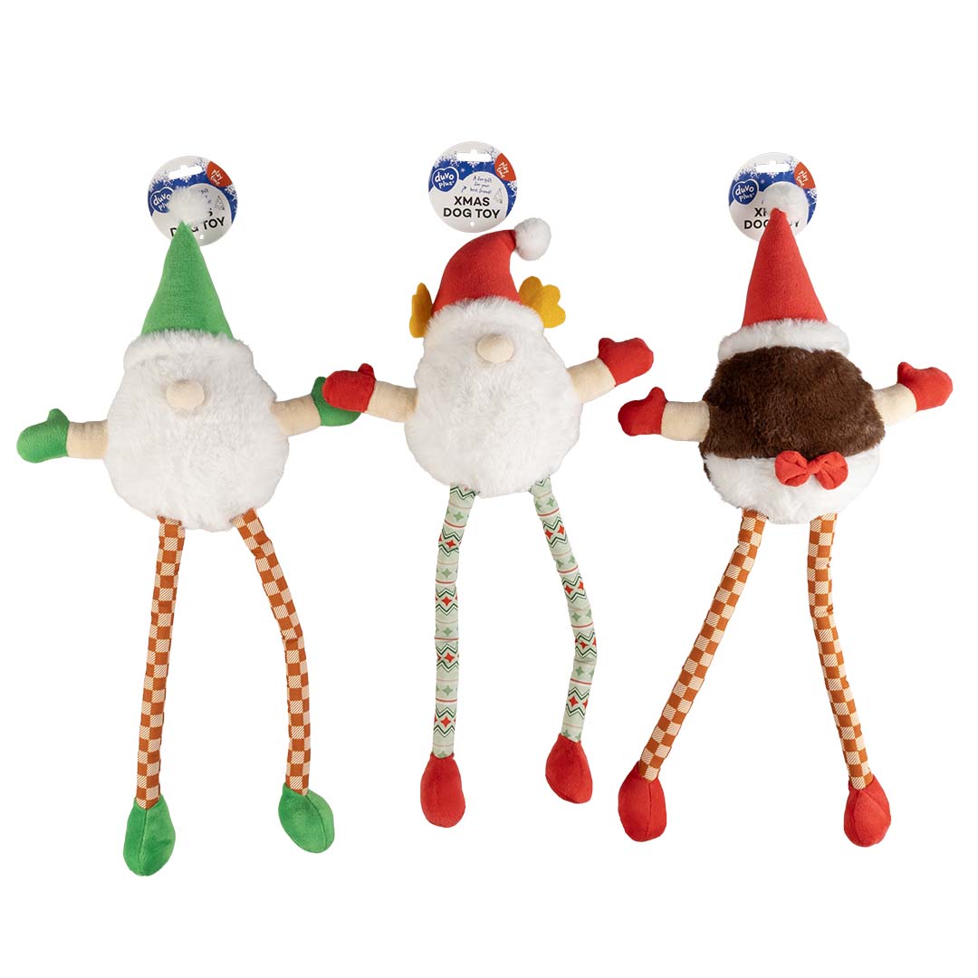 Jucarie Craciun Elf cu picioare lungi 55x11x30cm