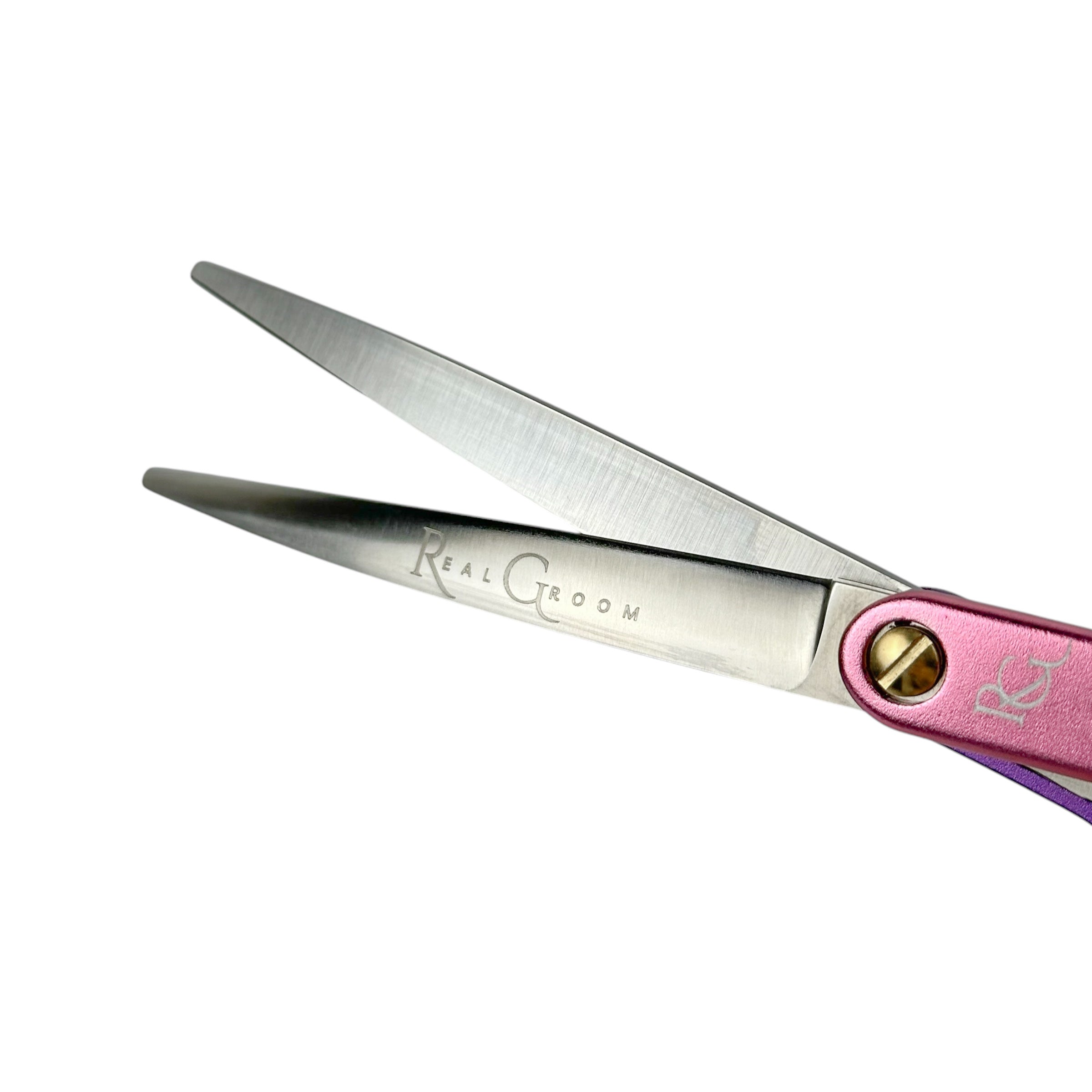 Real Groom Foarfeca Curba Paris Roz 6.5"