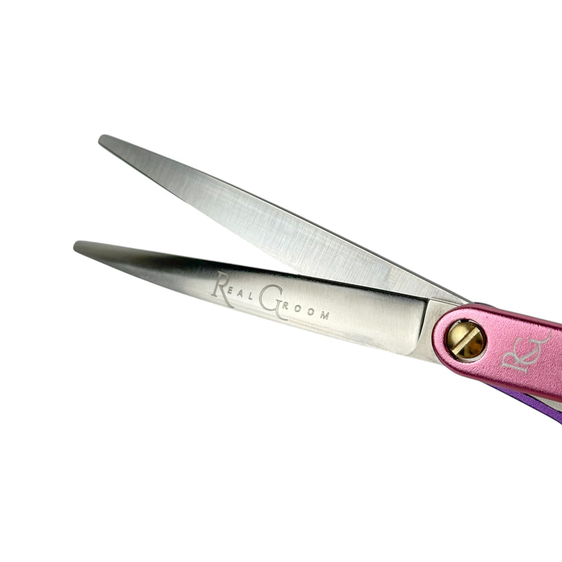 Real Groom Foarfeca Curba Paris Roz 6.5"