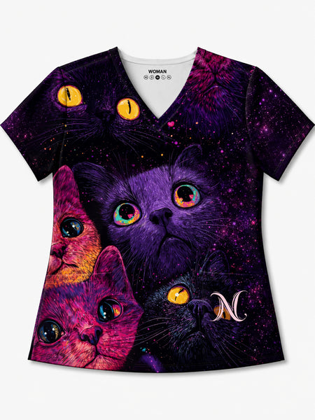 Liz'N Bibi Halat/Tricou Galactic Cats