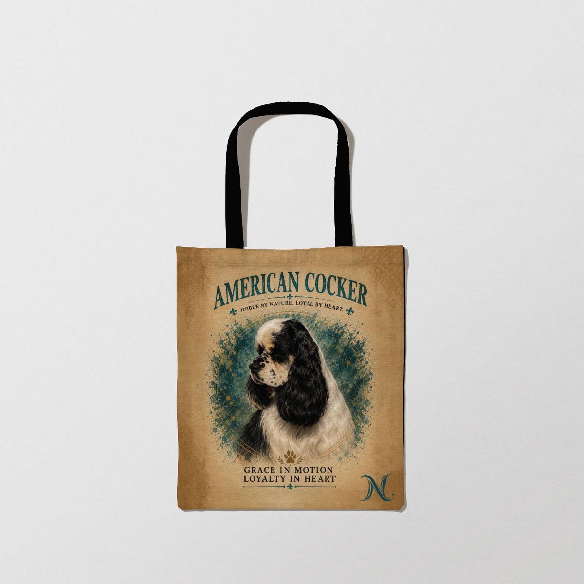 Liz’N Bibi Sacoșă full print American Cocker