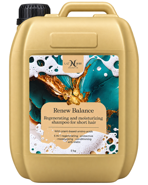 Liz'N Bibi Renew balance Sampon regenerare si hidratare pentru par scurt 5L