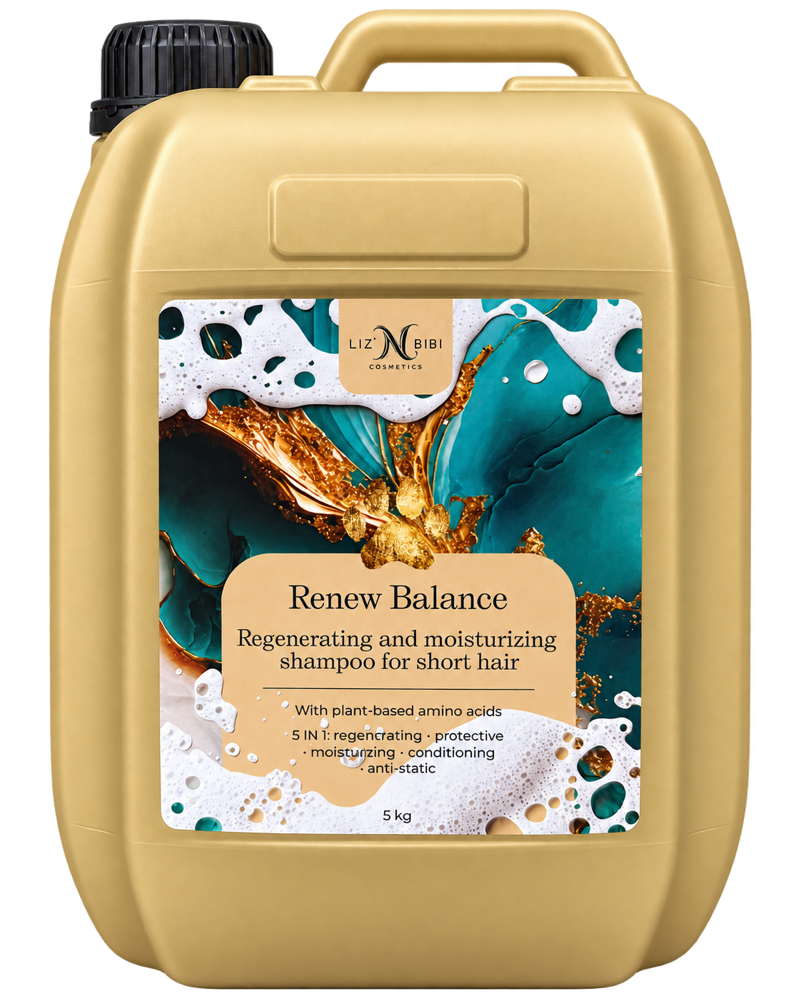 Liz'N Bibi Renew balance Sampon regenerare si hidratare pentru par scurt 5L