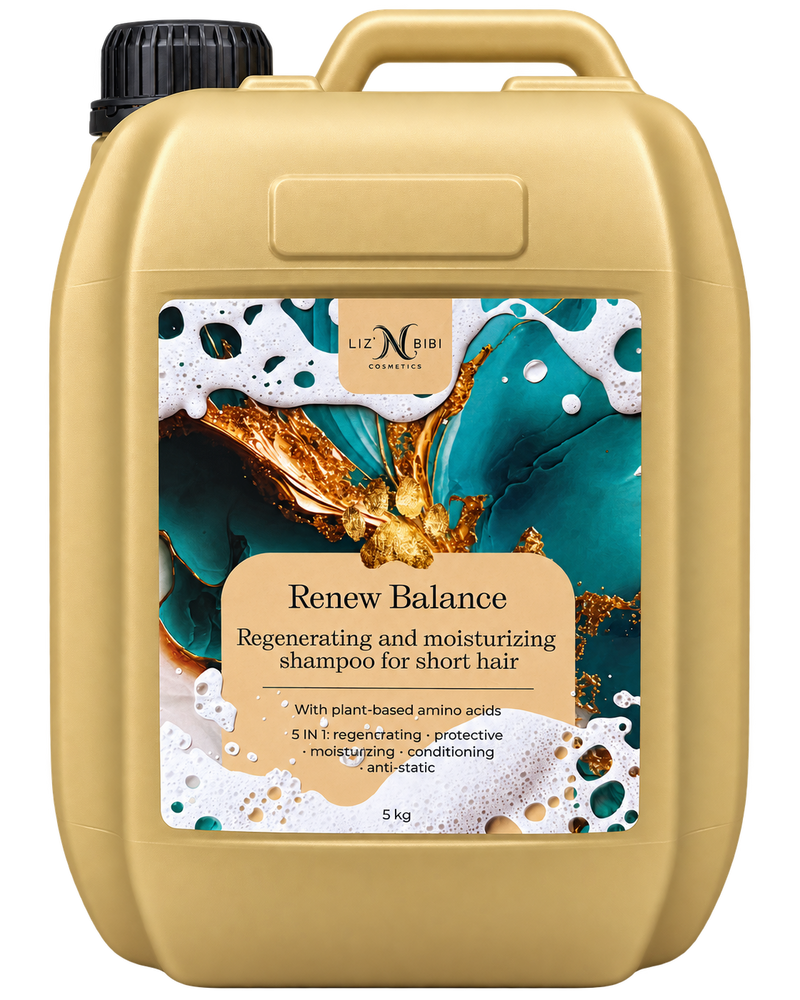 Liz'N Bibi Renew balance Sampon regenerare si hidratare pentru par scurt 5L