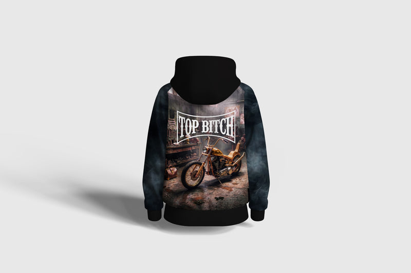 Liz'N Bibi Hanorac full Print Top Bitch Pomeranian