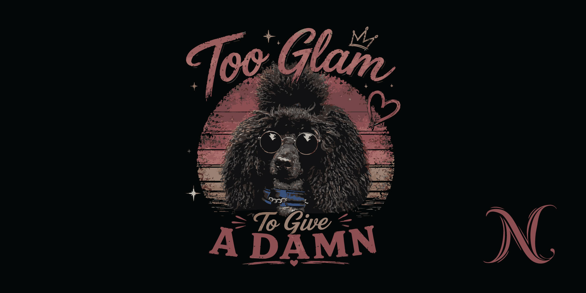 Liz'N Bibi Table mat 75x35 cm / Mousepad Too Glam