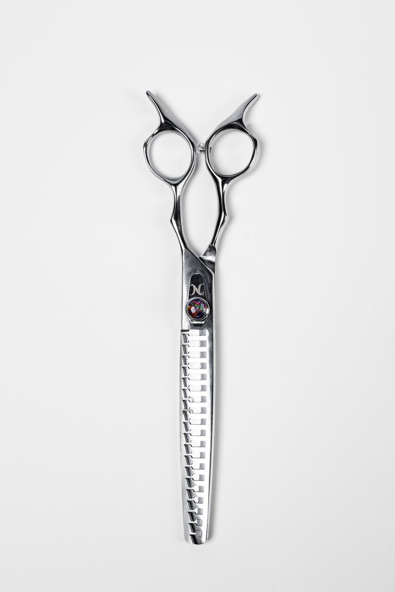 LIZ'N BIBI Foarfeca  Chunker Drept cu microdinti 7.5” - Aurorae