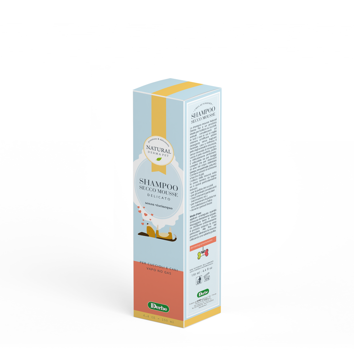 NDP Sampon Uscat Mousse Delicat pentru pui si caini sensibili 150ml