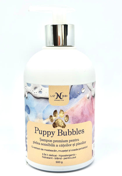 Liz'N Bibi Puppy Bubbles Sampon pentru pui de câine și pisica 500ml - Bubblegum