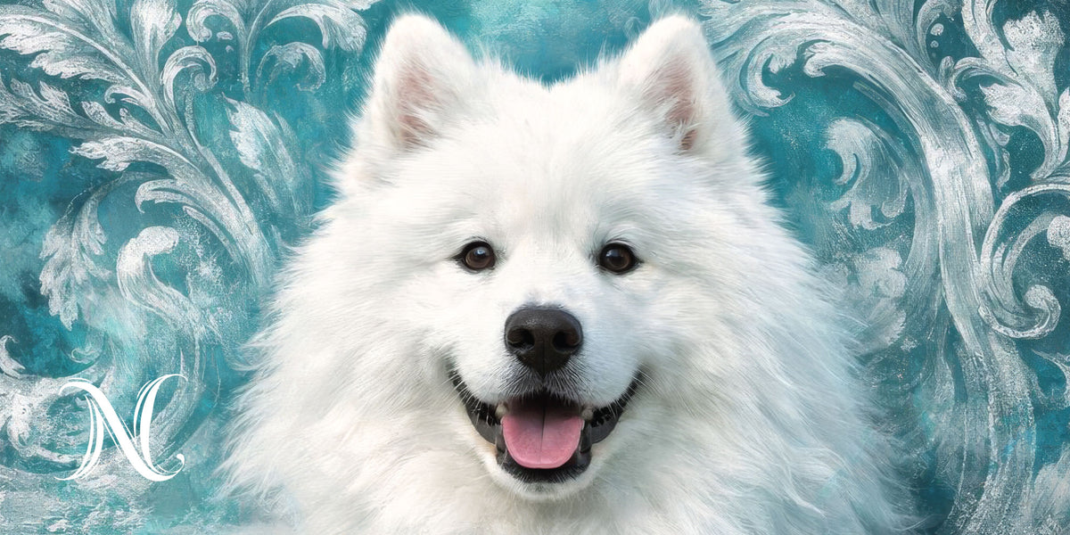 Liz'N Bibi Table mat 75x35 cm / Mousepad Samoyed