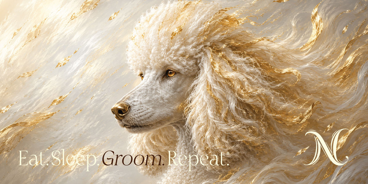 Liz'N Bibi Table mat 75x35 cm / Mousepad Golden Poodle