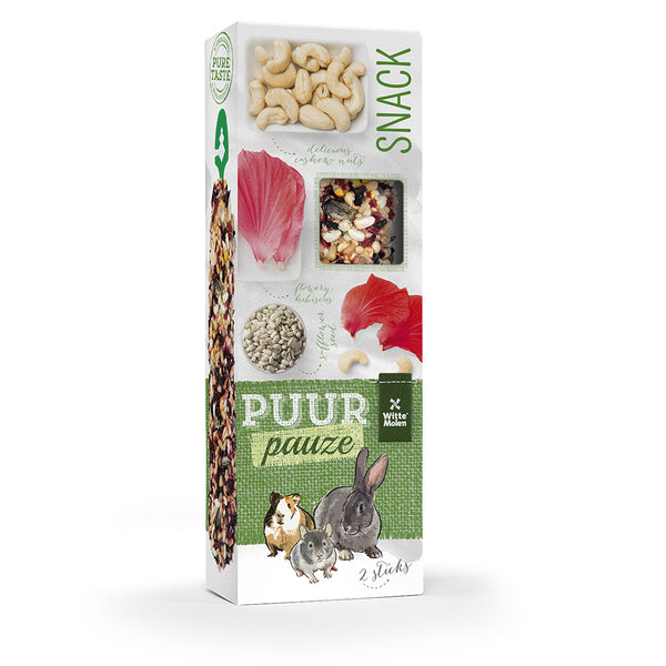 Puur Sticks cu hibiscus si nuci cashew 110g