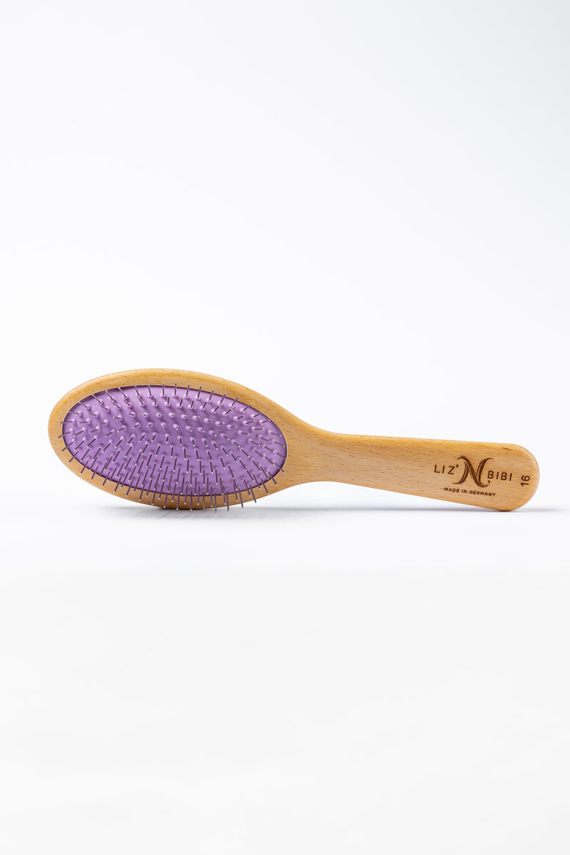 LIZ'N BIBI Perie pentru Caini  Pin Ovala Mov Soft