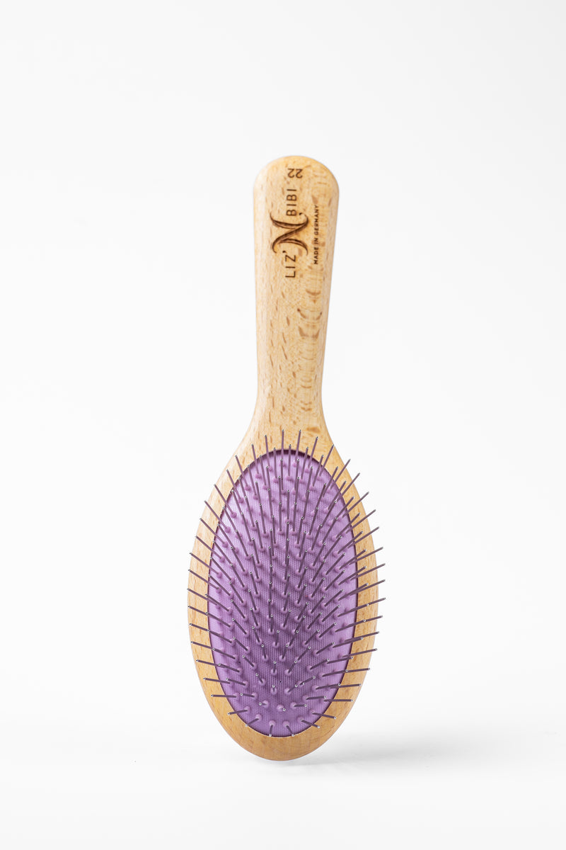 LIZ'N BIBI Perie pentru Caini  Pin Ovala Mov Soft