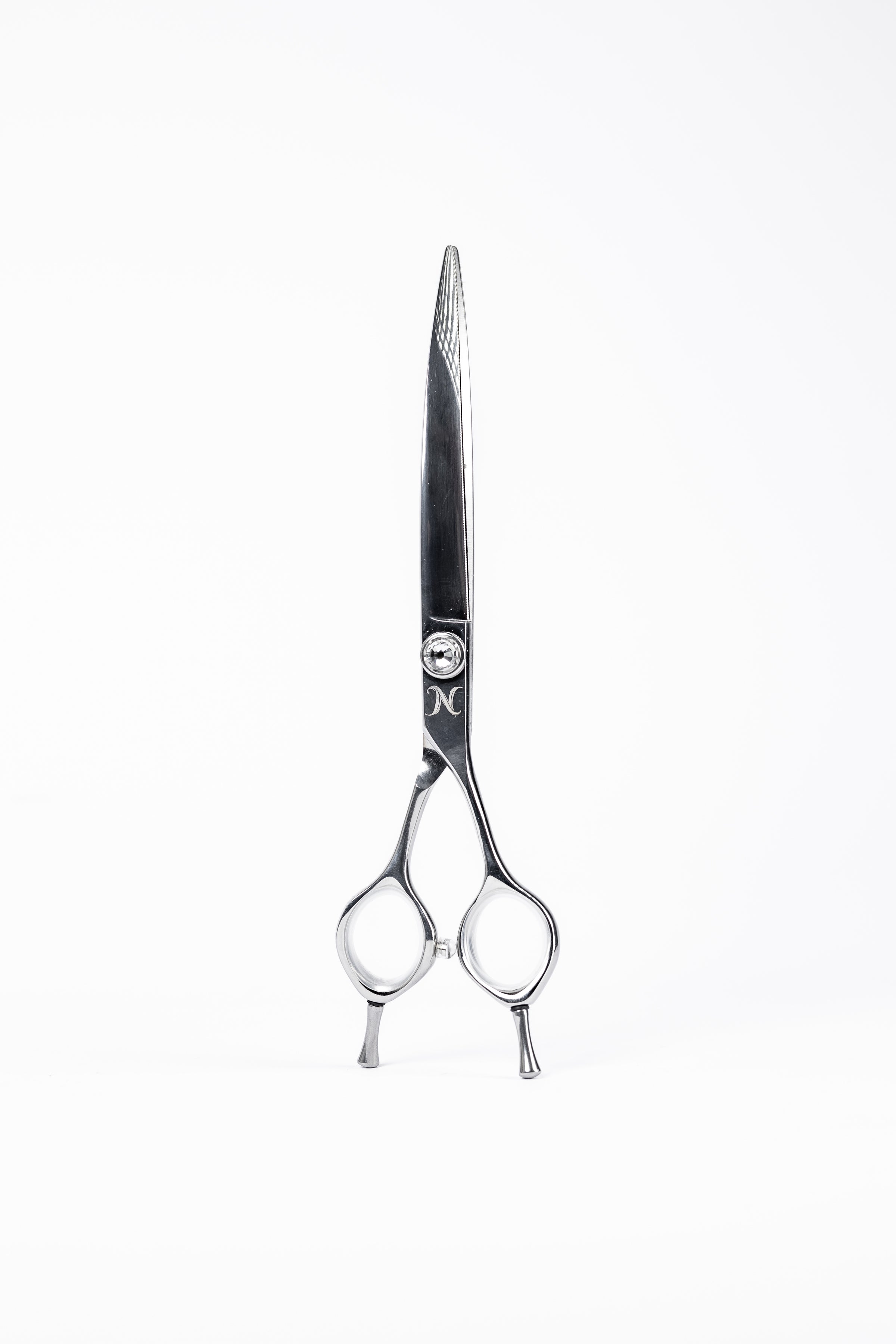 LIZ'N BIBI Foarfeca Extra Curba cu microdinti 7.5" Aura