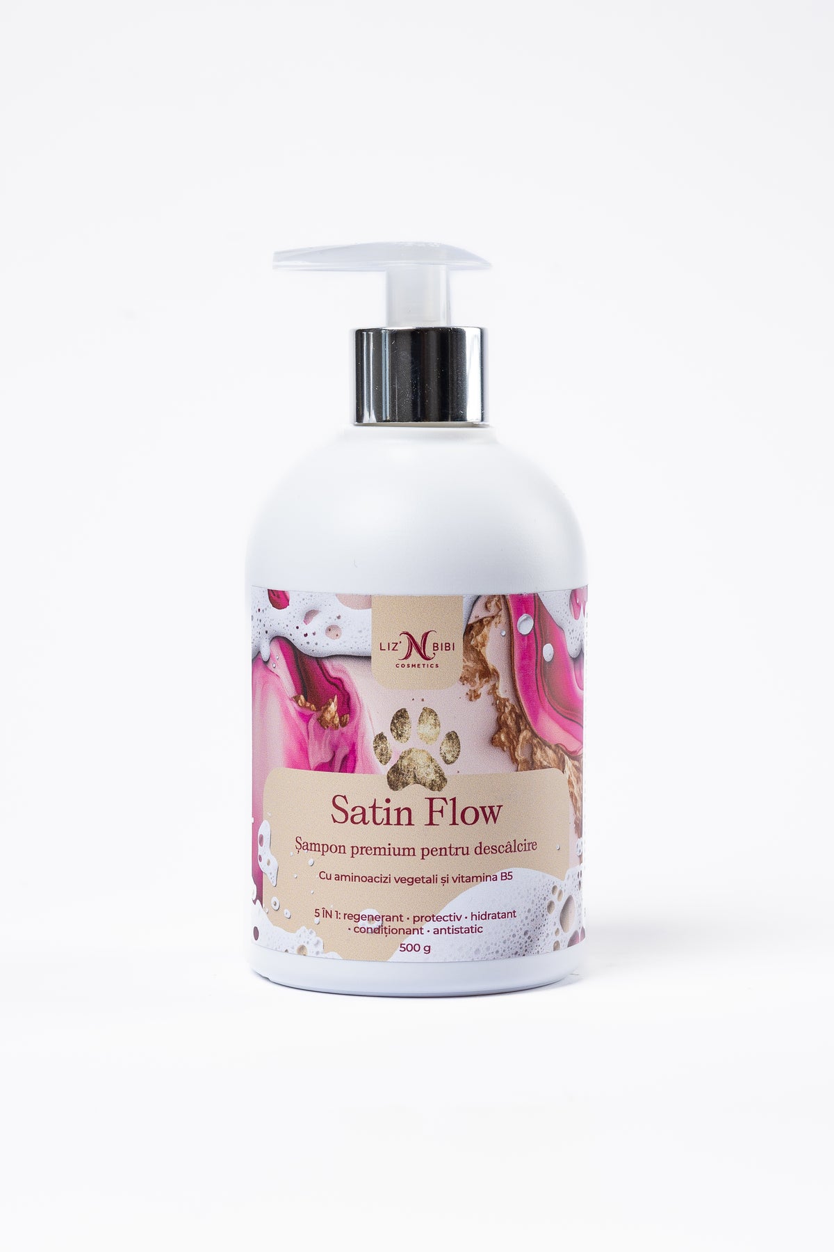 Liz'N Bibi Satin Flow Sampon premium pentru descalcire si luciu 500ml