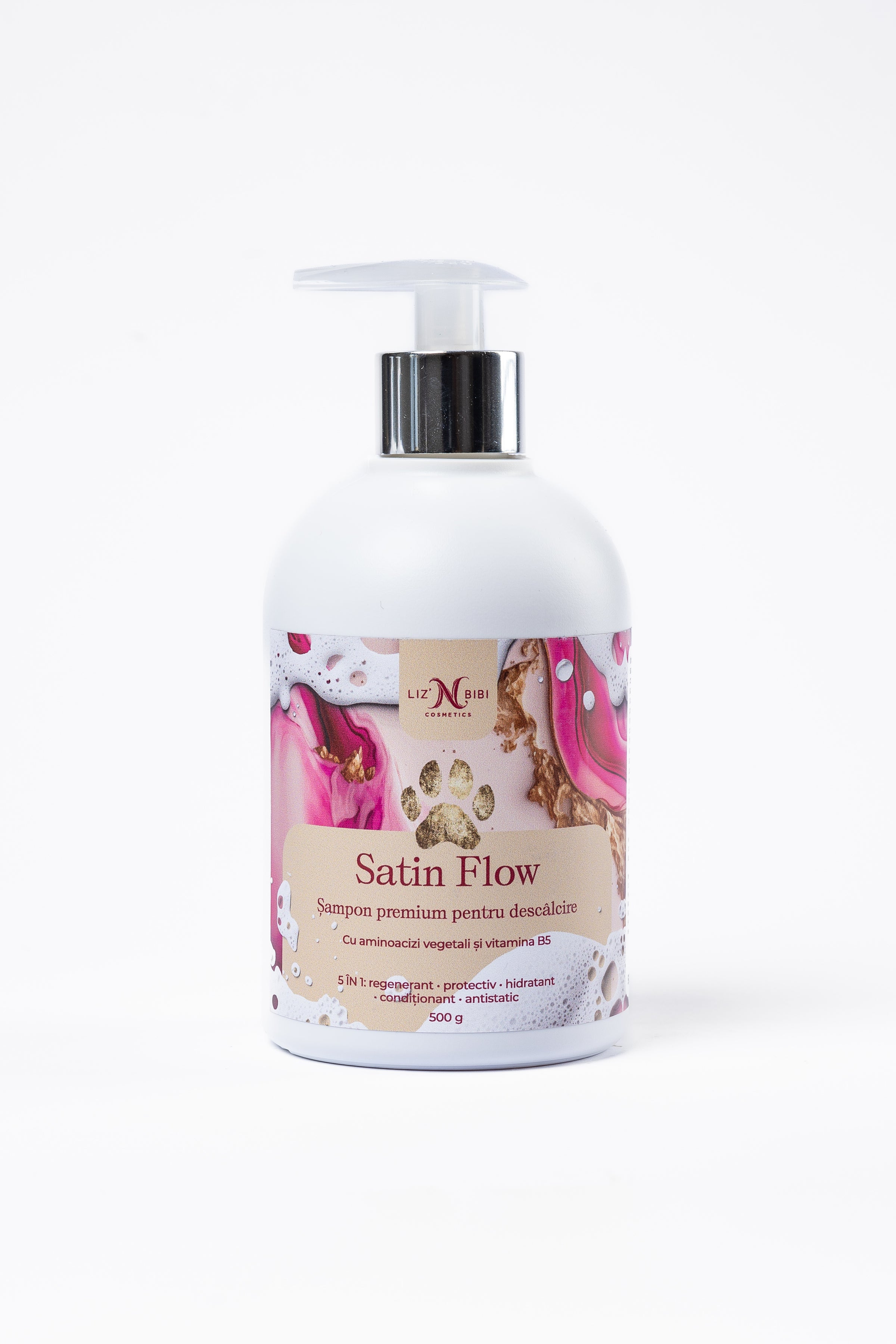 Liz'N Bibi Satin Flow Sampon premium pentru descalcire si luciu 500ml