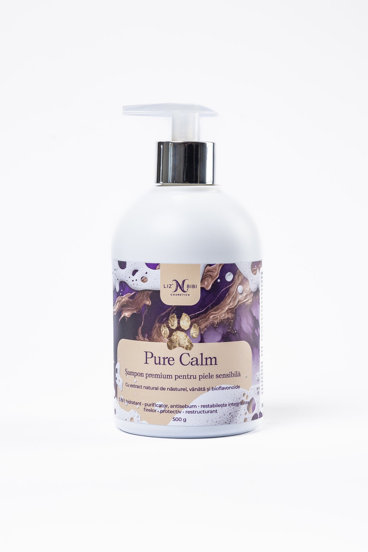 Liz'N Bibi Pure Calm Sampon hipoalergenic pentru piele sensibila 500ml - Bubblegum