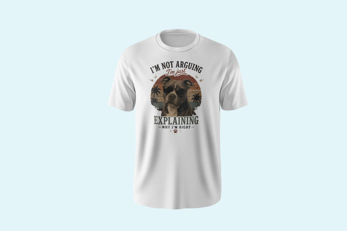 Liz'N Bibi Tricou Unisex Oversized I’m Not Arguing Alb