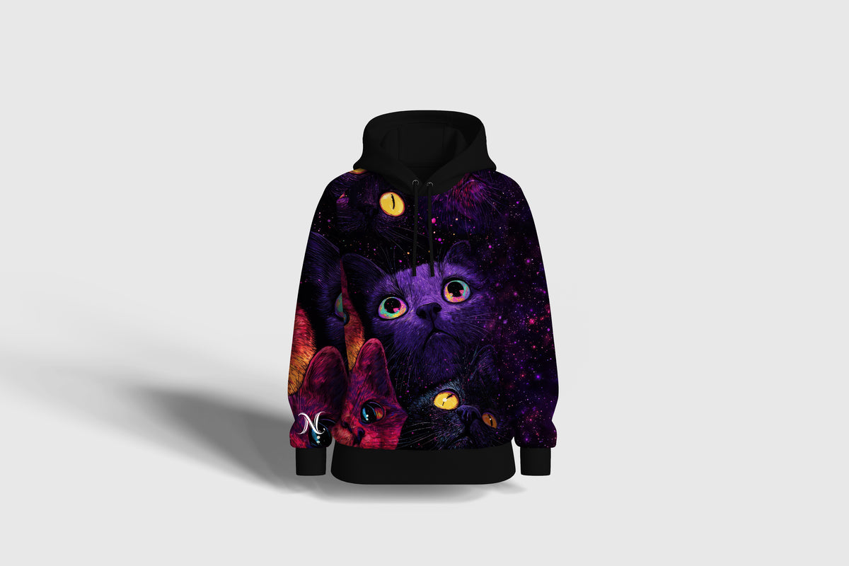 Liz'N Bibi Hanorac full Print Galactic Cats