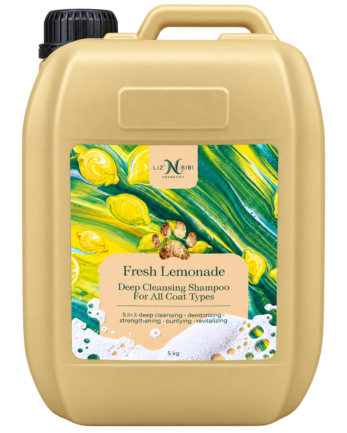 Liz'N Bibi Șampon Fresh Lemonade pentru curățare profundă 5L