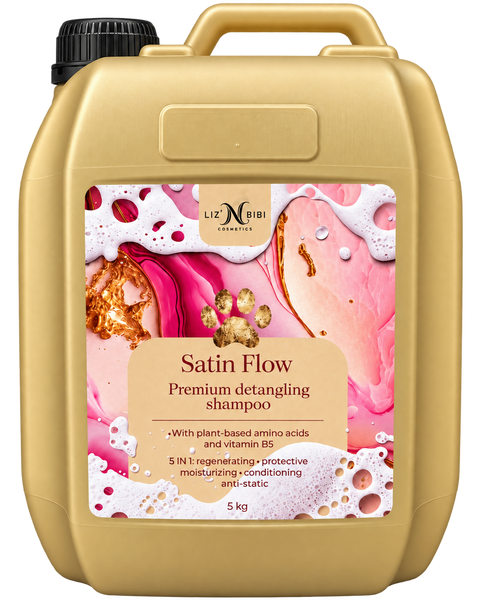 Liz'N Bibi Satin Flow Sampon premium pentru descalcire si luciu 5L