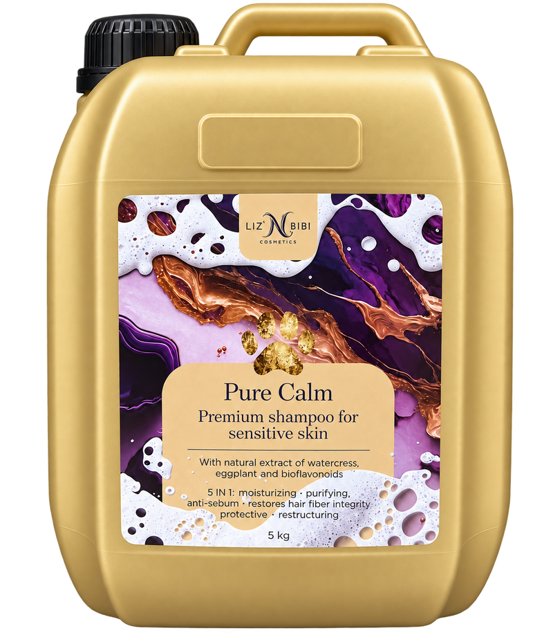 Liz'N Bibi Pure Calm Sampon hipoalergenic pentru piele sensibila 5L Bubblegum