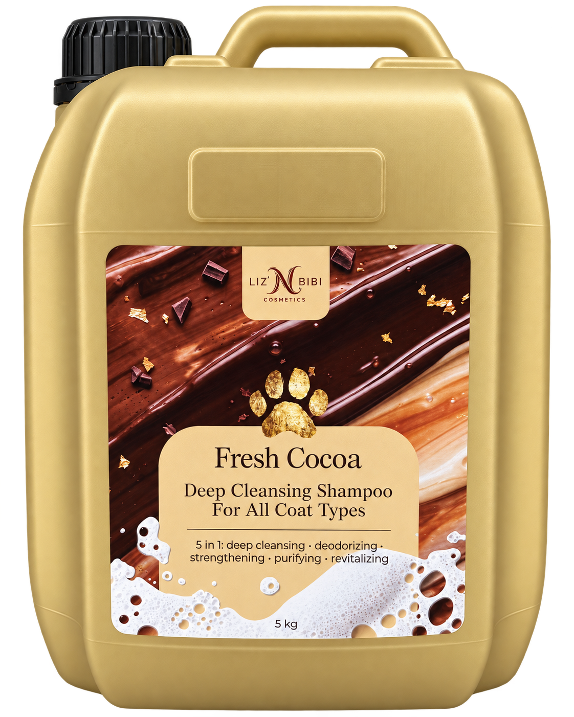 Liz'N Bibi Șampon Fresh cocoa pentru curățare profundă 5L