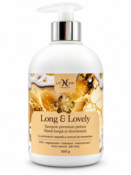 Liz'N Bibi Șampon Long&Lovely pentru câini și pisici cu blană lungă 500ml