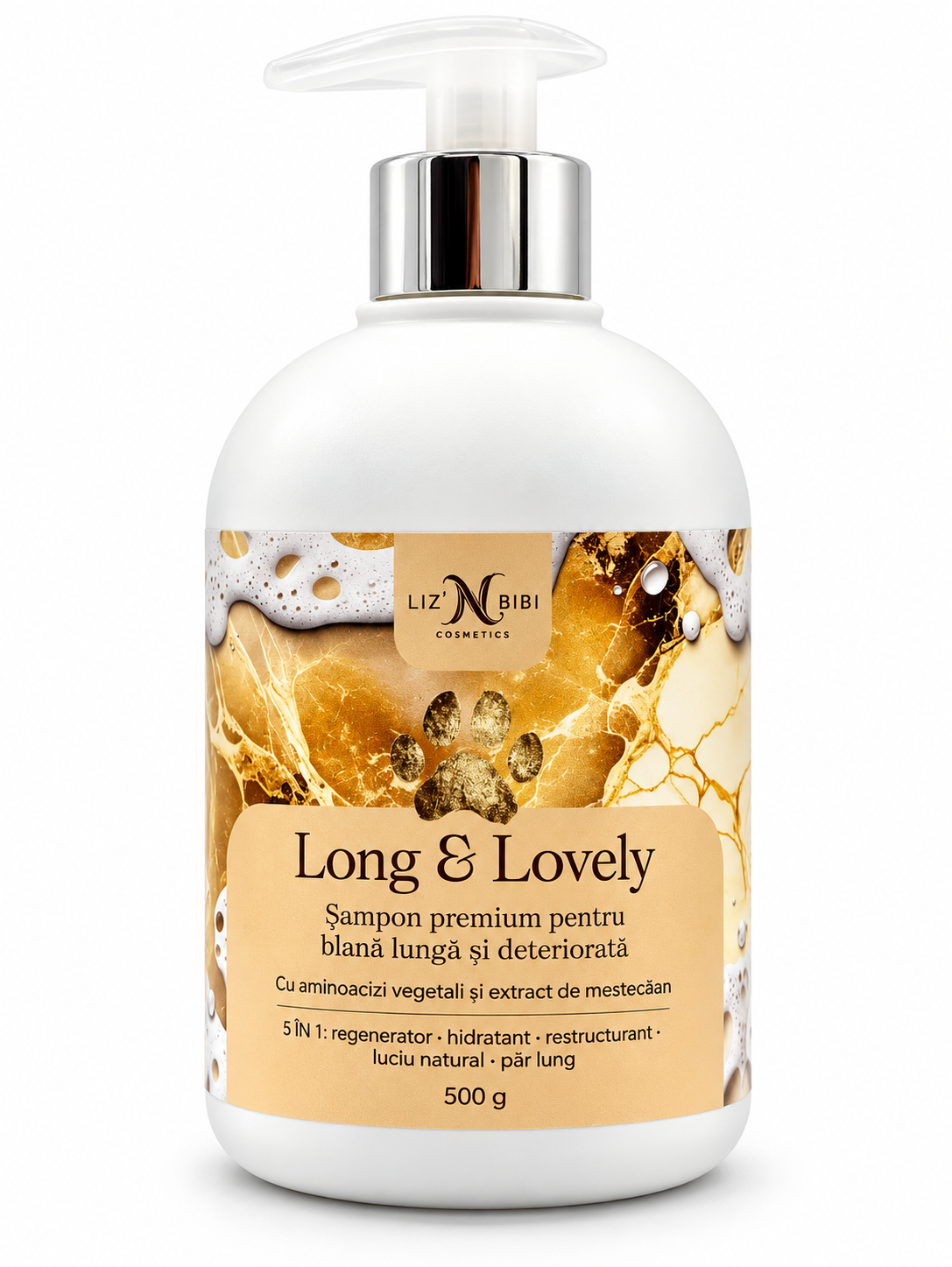 Liz'N Bibi Șampon Long&Lovely pentru câini și pisici cu blană lungă 500ml