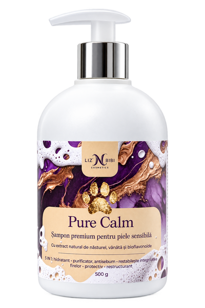 Liz'N Bibi Pure Calm Sampon hipoalergenic pentru piele sensibila 500ml - Bubblegum
